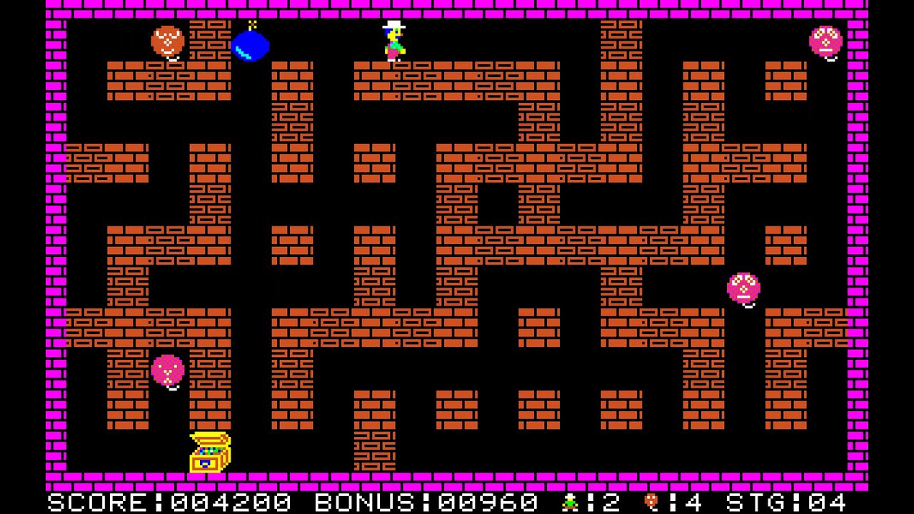 Sony SMC-777 Game: Bomber Man (1983 Hudson Soft)