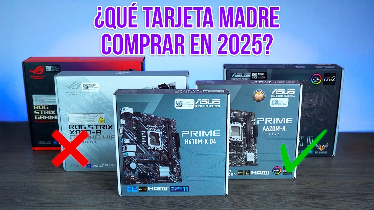 &iquest;C&Oacute;MO ELEGIR tu TARJETA MADRE en 2025? Gu&iacute;a r&aacute;pida y clara para armar tu PC