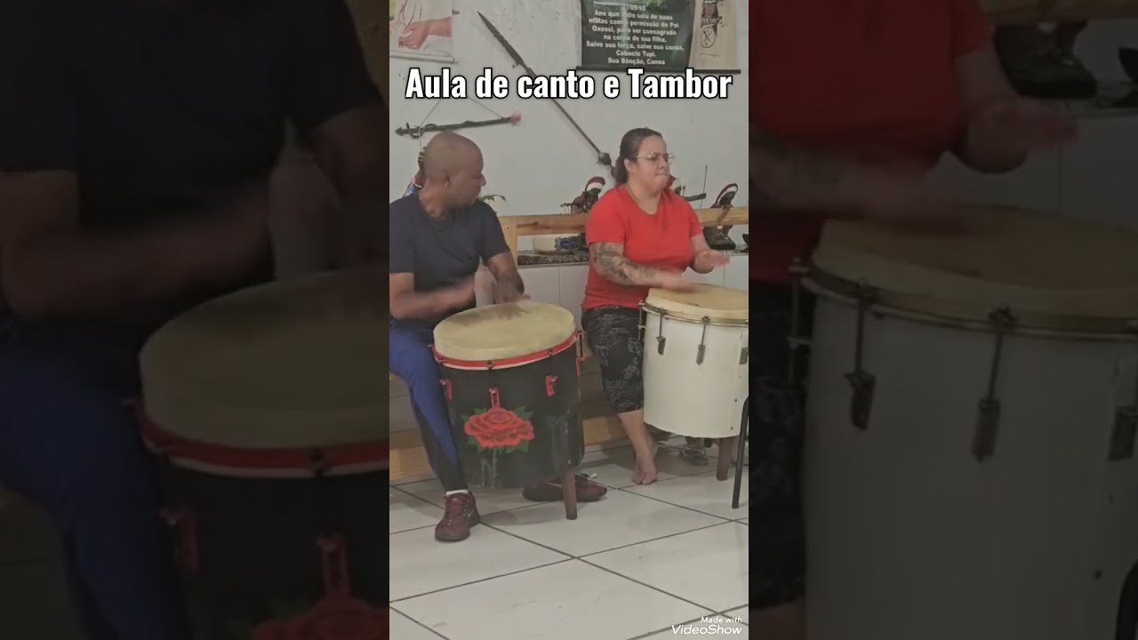 Segunda aula de Tambor e canto!🙌🙌🙌🙌🙌🙌