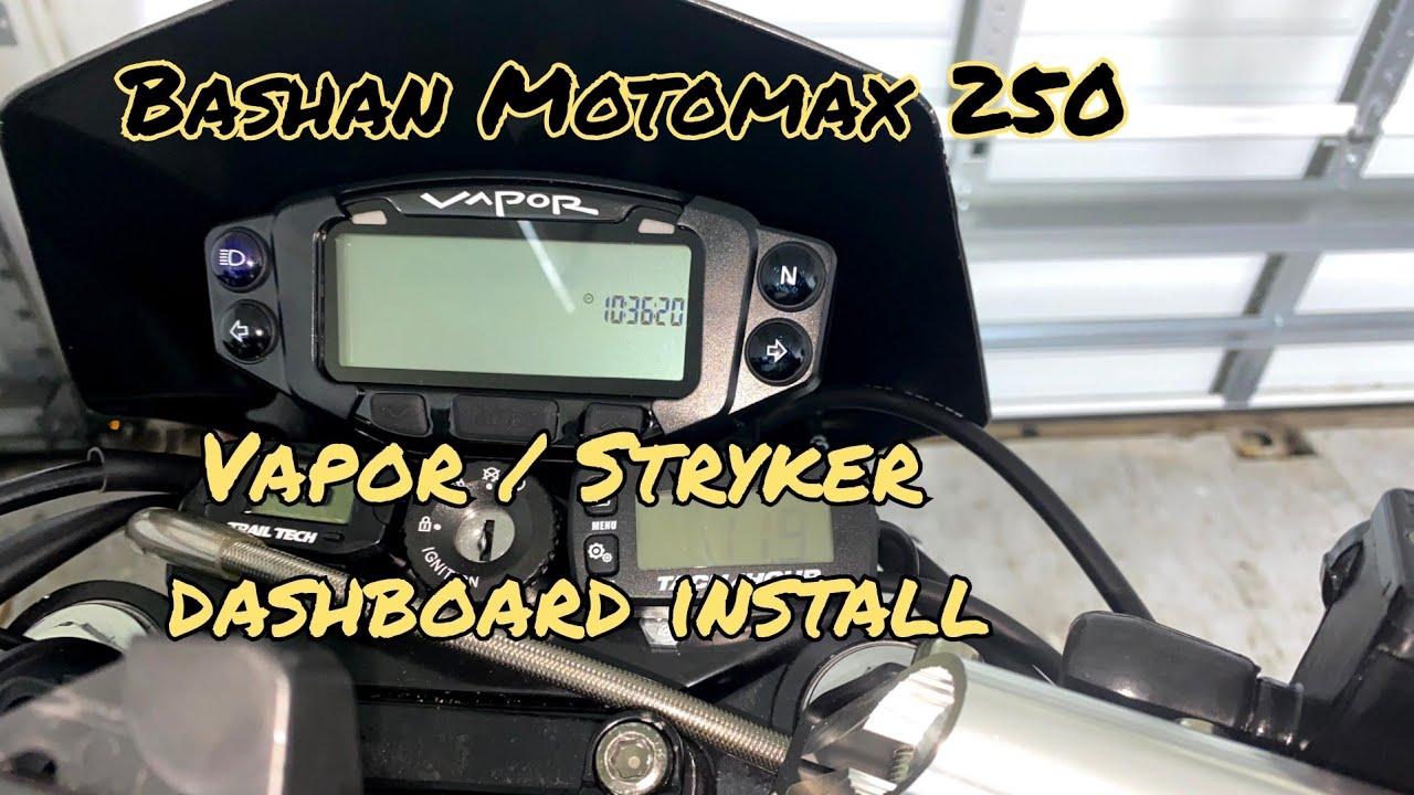 Vapor / Stryker indicator Dashboard and Nibbi coil install | Bashan Motomax 250