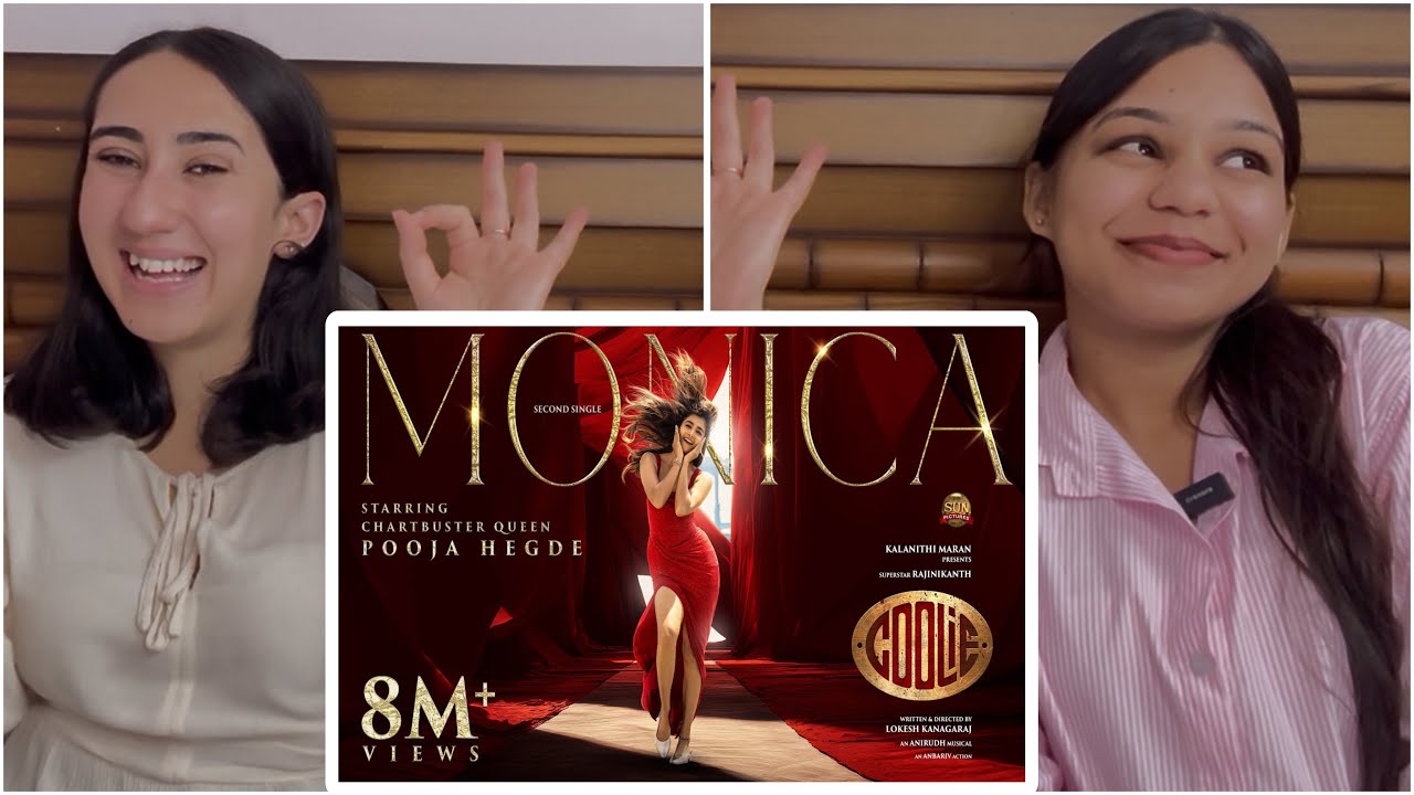 Monica - Lyric Video Reaction | COOLIE | Superstar Rajinikanth | Lokesh | Anirudh | Pooja Hegde