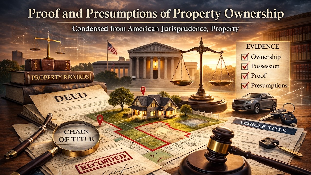 Proof and Presumption of Property Ownership