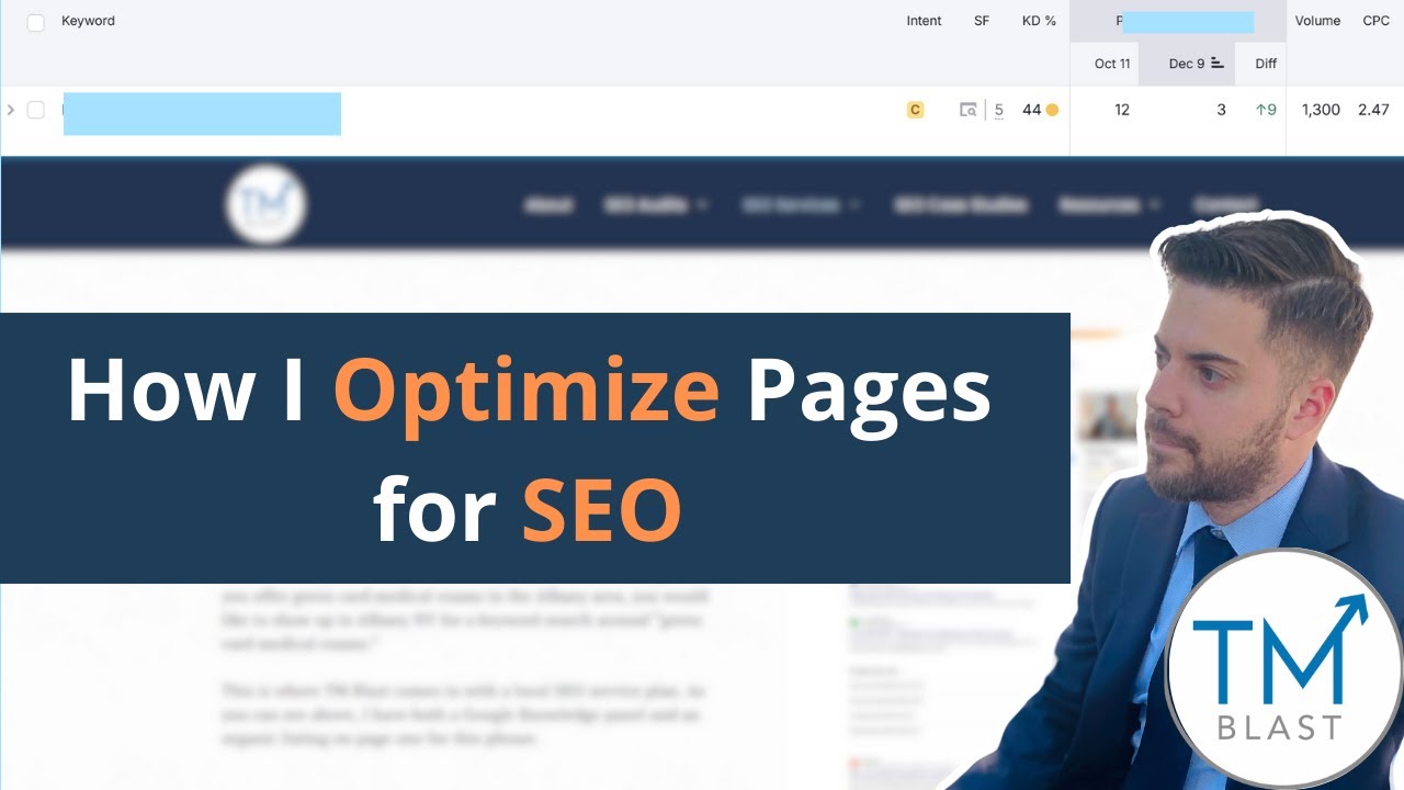 How I Optimize Pages for SEO - #seotipsandtricks