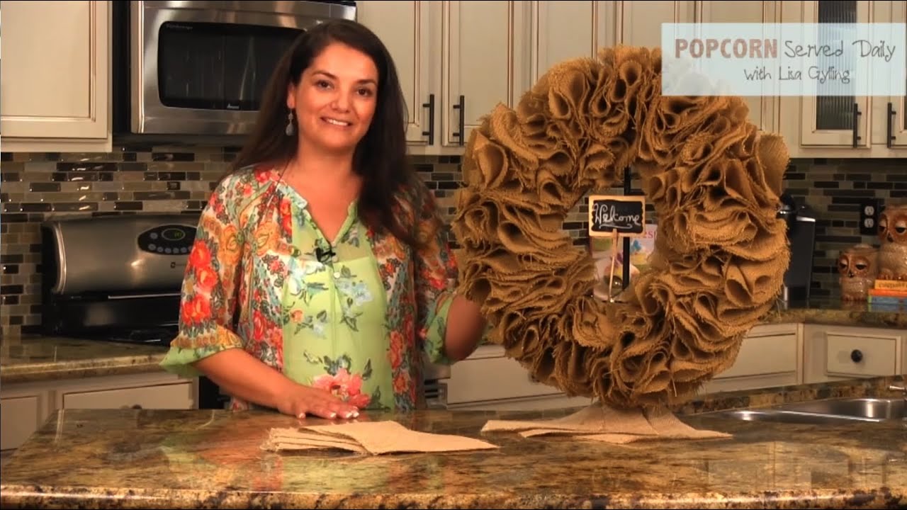 How to Make a Burlap Wreath