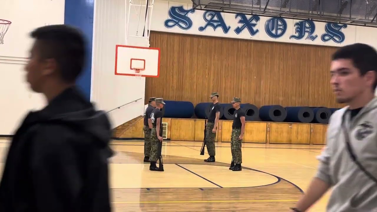 Southeast Academy High School 2024 Golden Bear national drill competition-4 man team