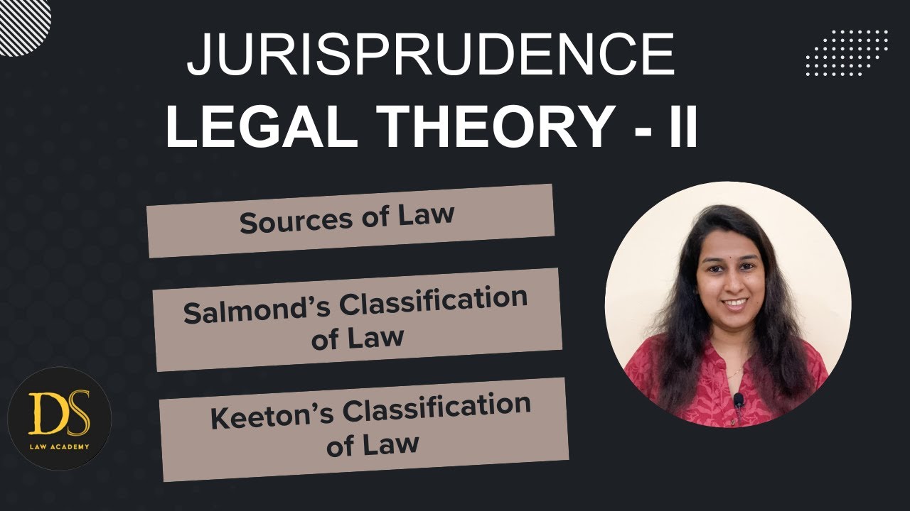 SOURCES OF LAW IN JURISPRUDENCE | SALMOND CLASSIFICATION | JURISPRUDENCE | LEGAL THEORY |LAW CLASSES