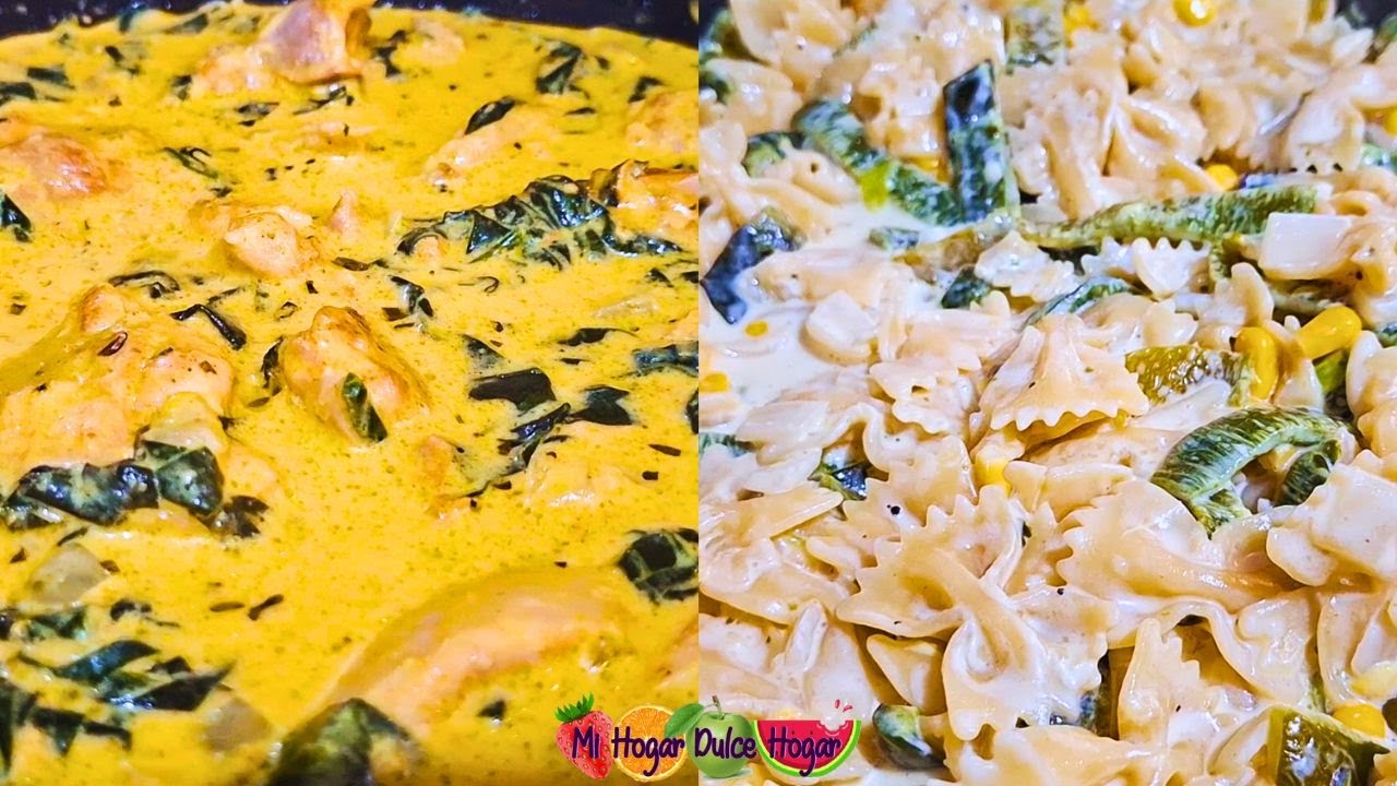 ✅POLLO A LA TOSCANA Y MOÑITOS ENRAJADOS #mihogardulcehogar #pollo #pasta #parati #fyp #viral