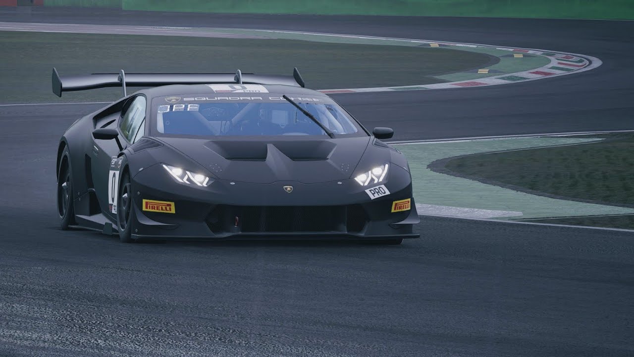 Monza Wet - Hotlap & Replay - Lamborghini Huracan | ACC [PS4 Pro]