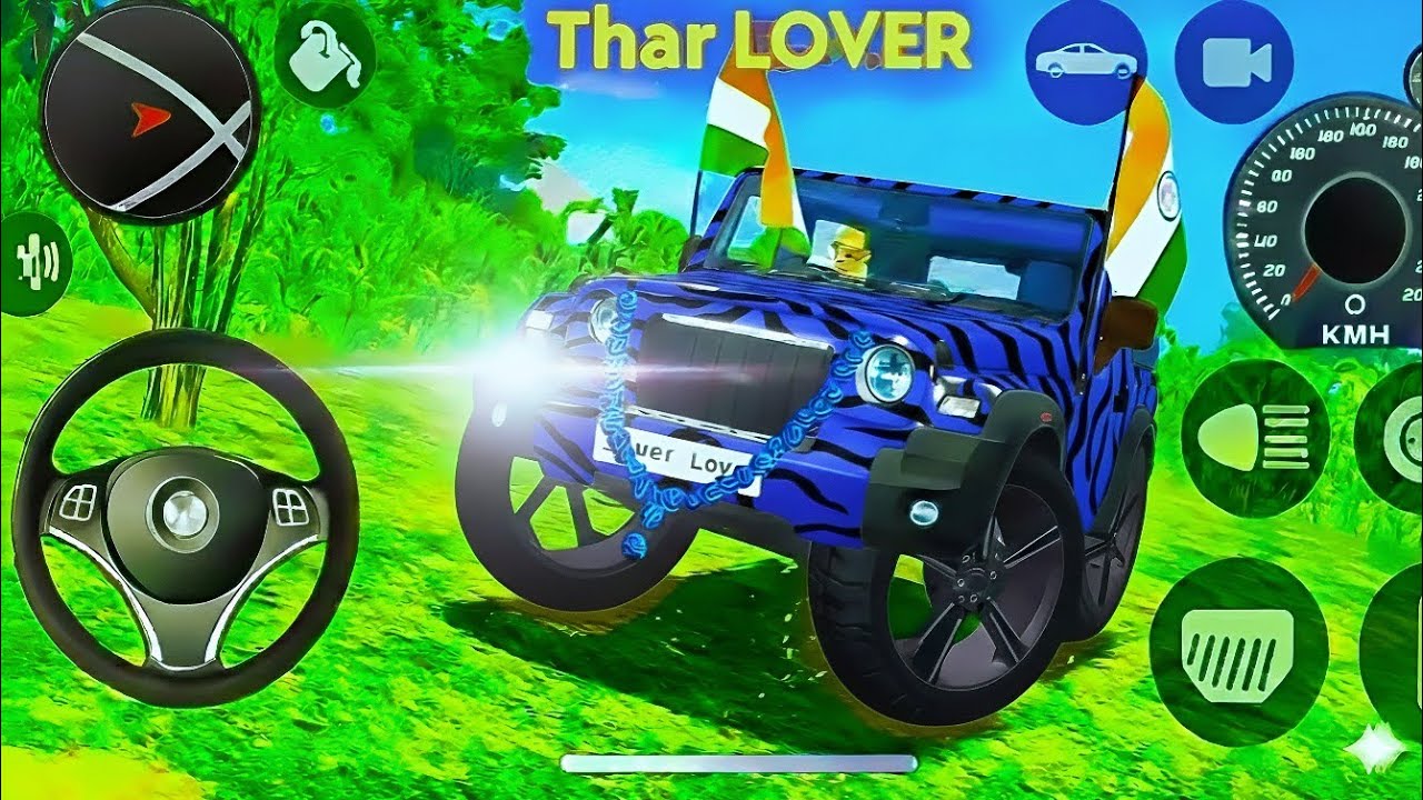 Dollar (Song) Shidu Mosewala Modified Mahindra White Thar Indian Cars Simulator 3D Gameplay Part-99