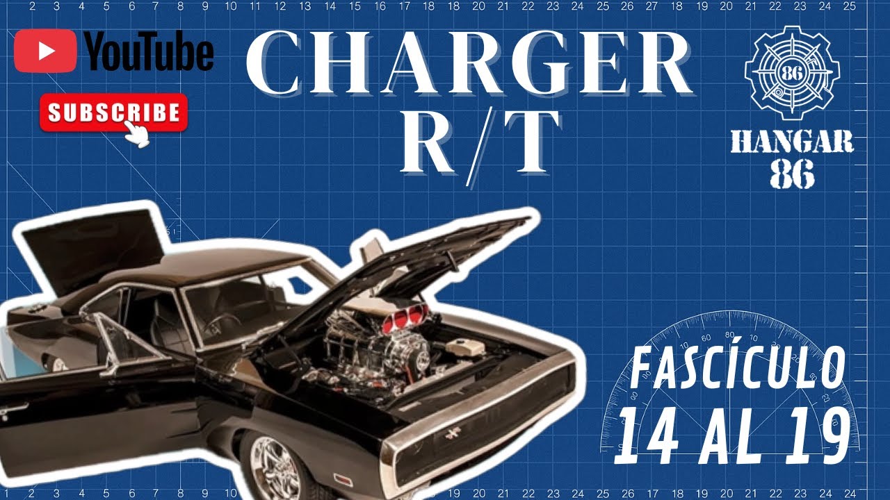 Dodge Charger de Toretto | Fascículos 14 al 19 | Motor y montaje en chasis (Rápidos y Furiosos 1:8)