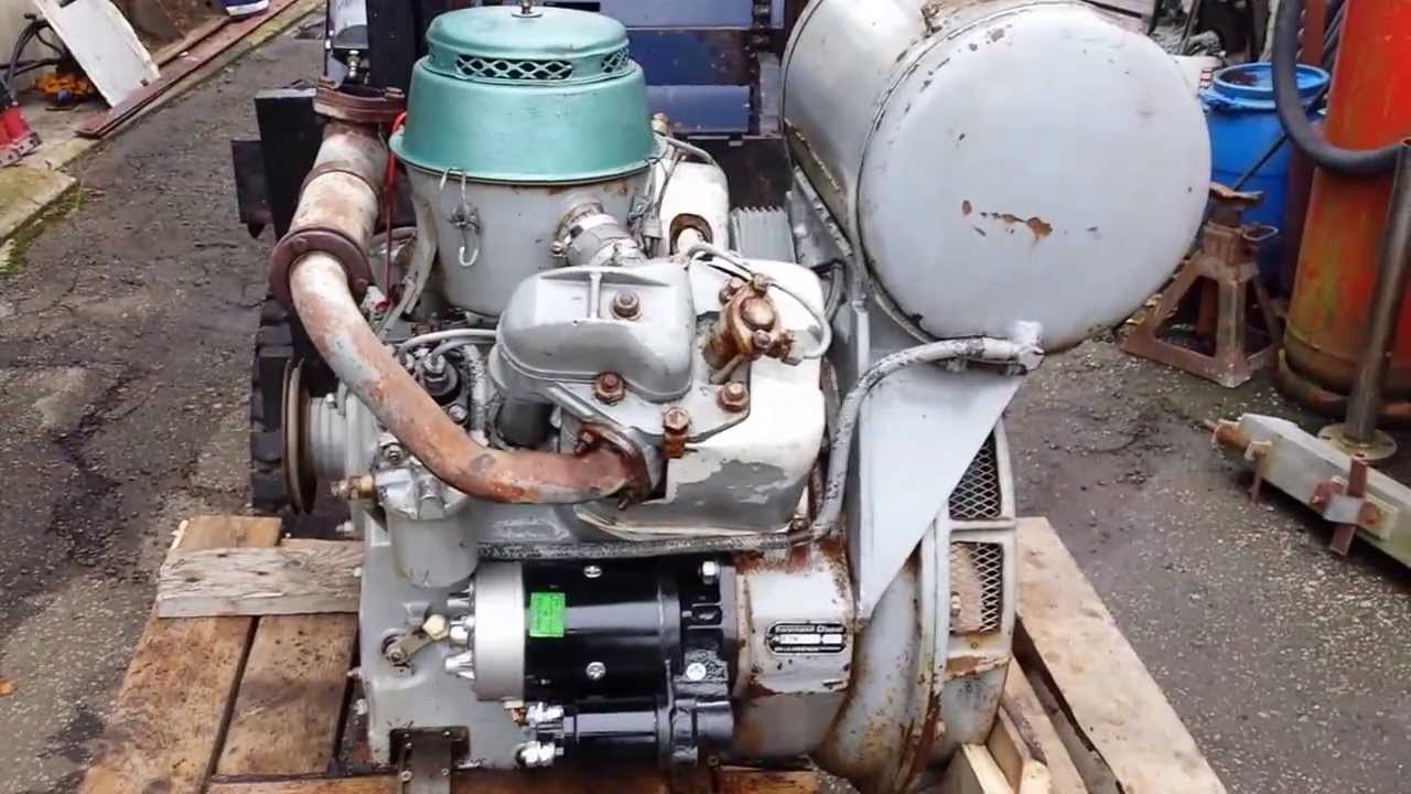 V twin farymann diesel engine old MOD new never run before stood in warehouse 30yrs