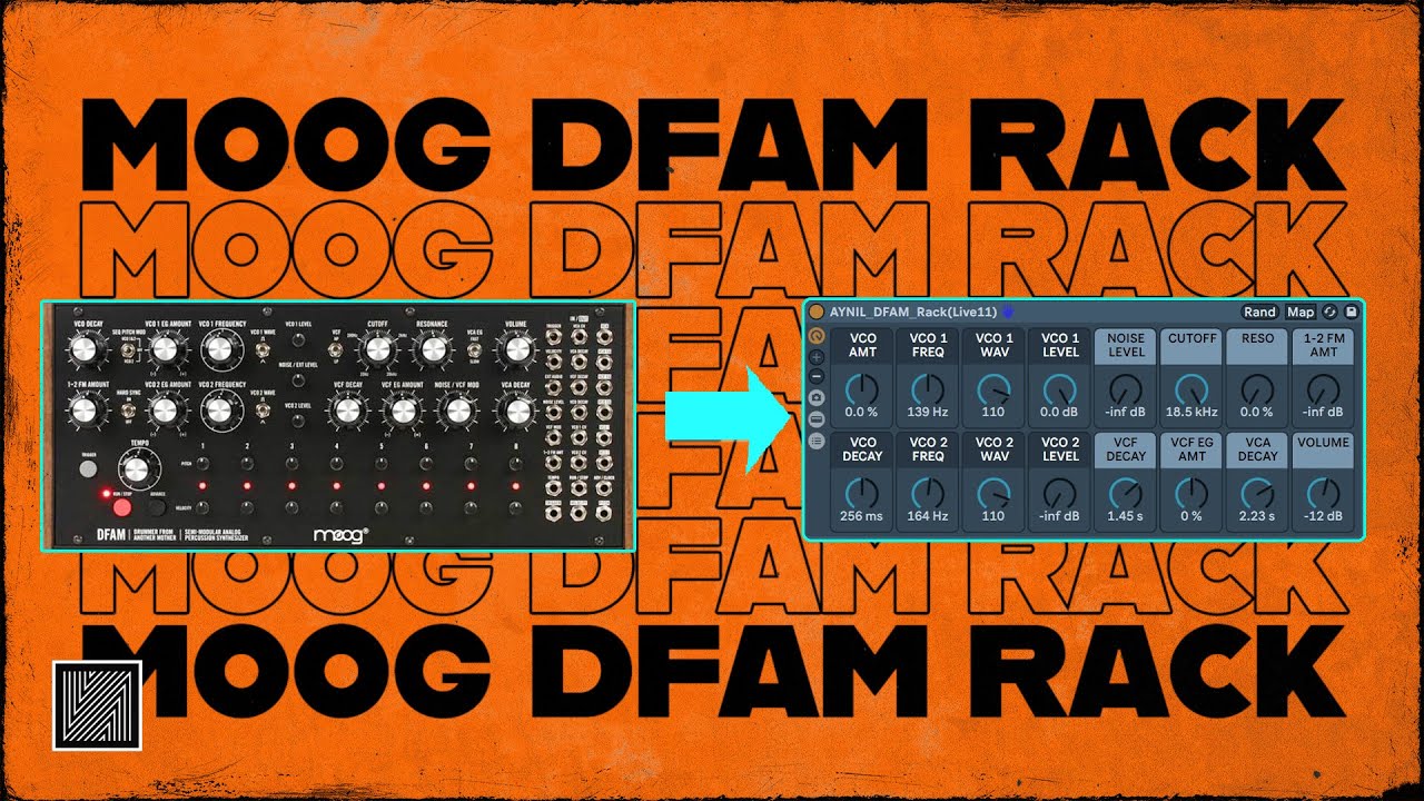 Я сделал версию Moog DFAM для Ableton Rack (бесплатная стойка) [Учебное пособие по Ableton]