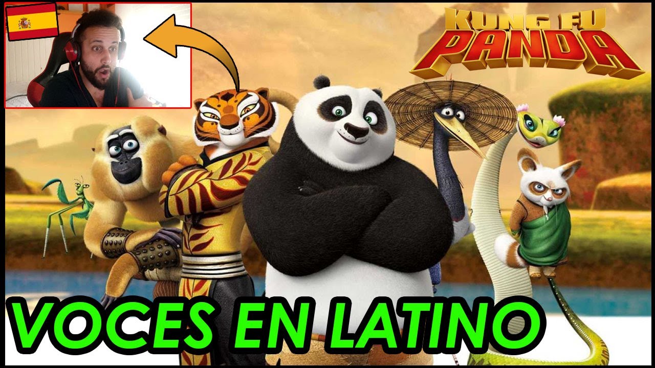 ESPAÑOL REACCIONA a LAS VOCES EN LATINO de KUNG FU PANDA!!
