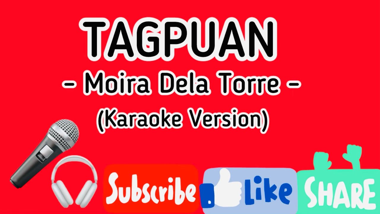 TAGPUAN - Moira Dela Torre (Karaoke Version) #evannavlog 