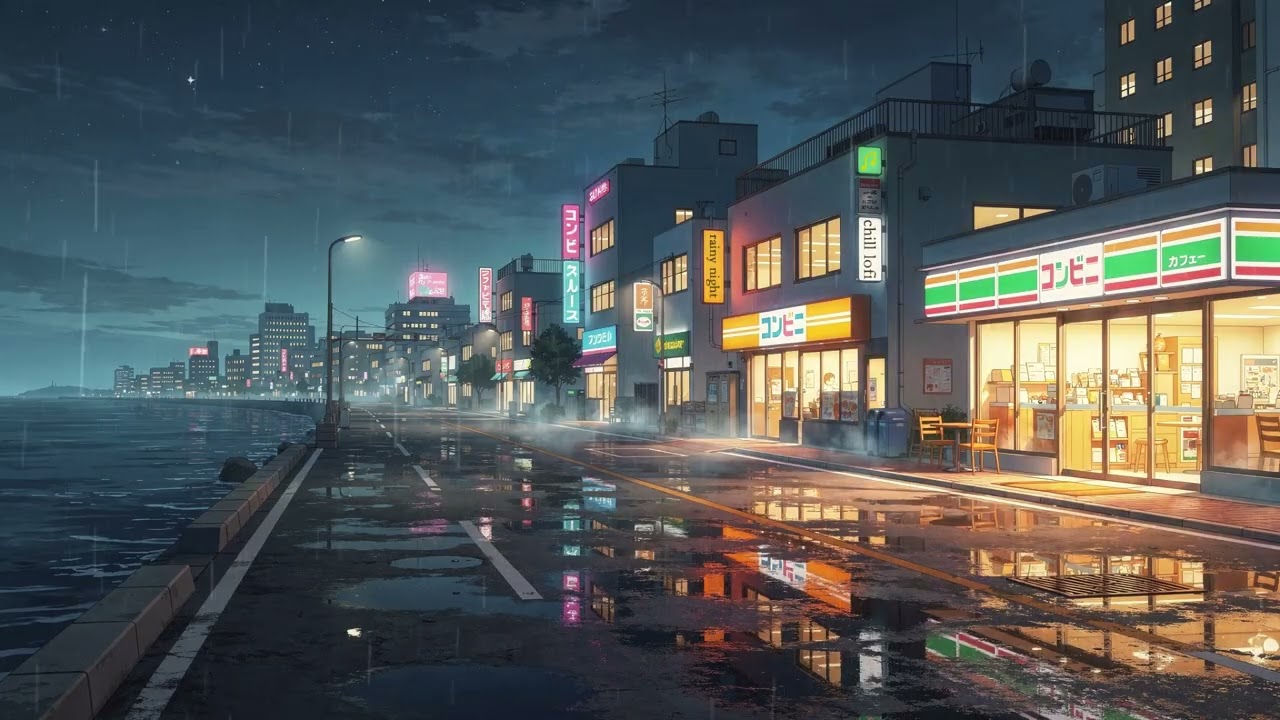 「Chill Lofi Music」Lofi Rainy Night Memo. 011.Sleep Aid / Study / Reading / Pure Music White Noise
