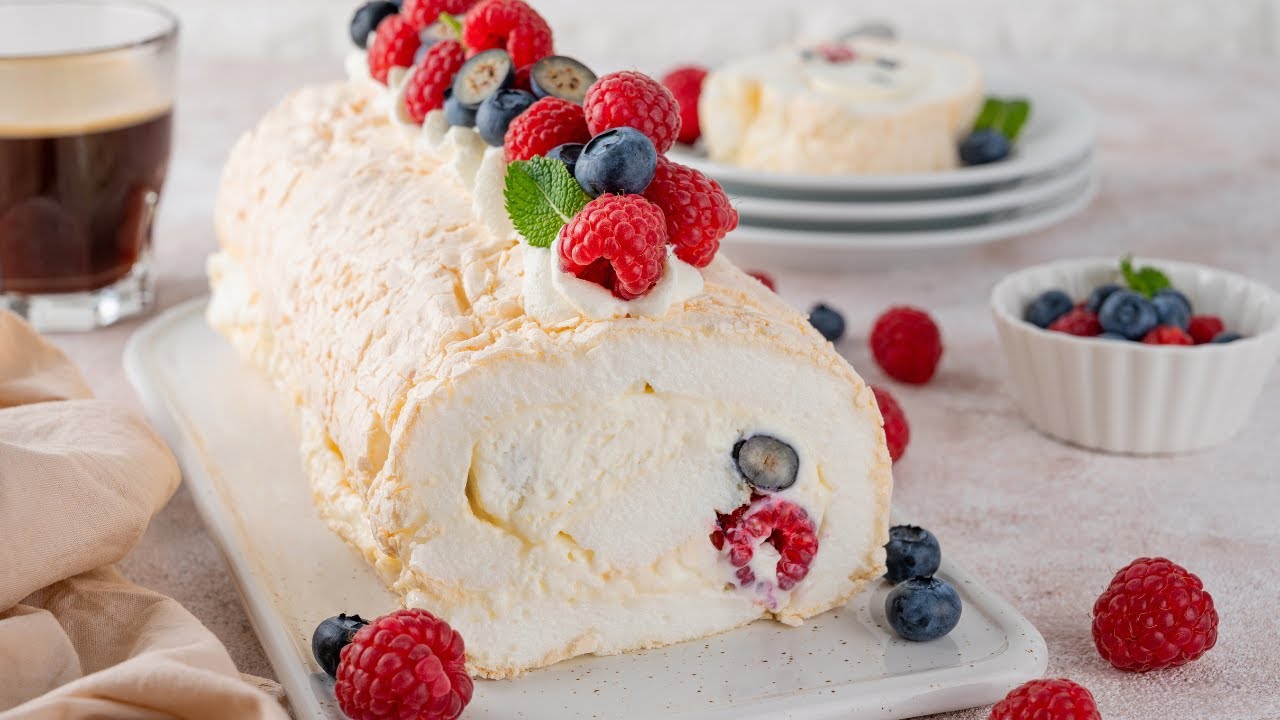 Il Rotolo Pavlova delle Feste: Senza Farina, Senza Zucchero… Ma da Urlo!