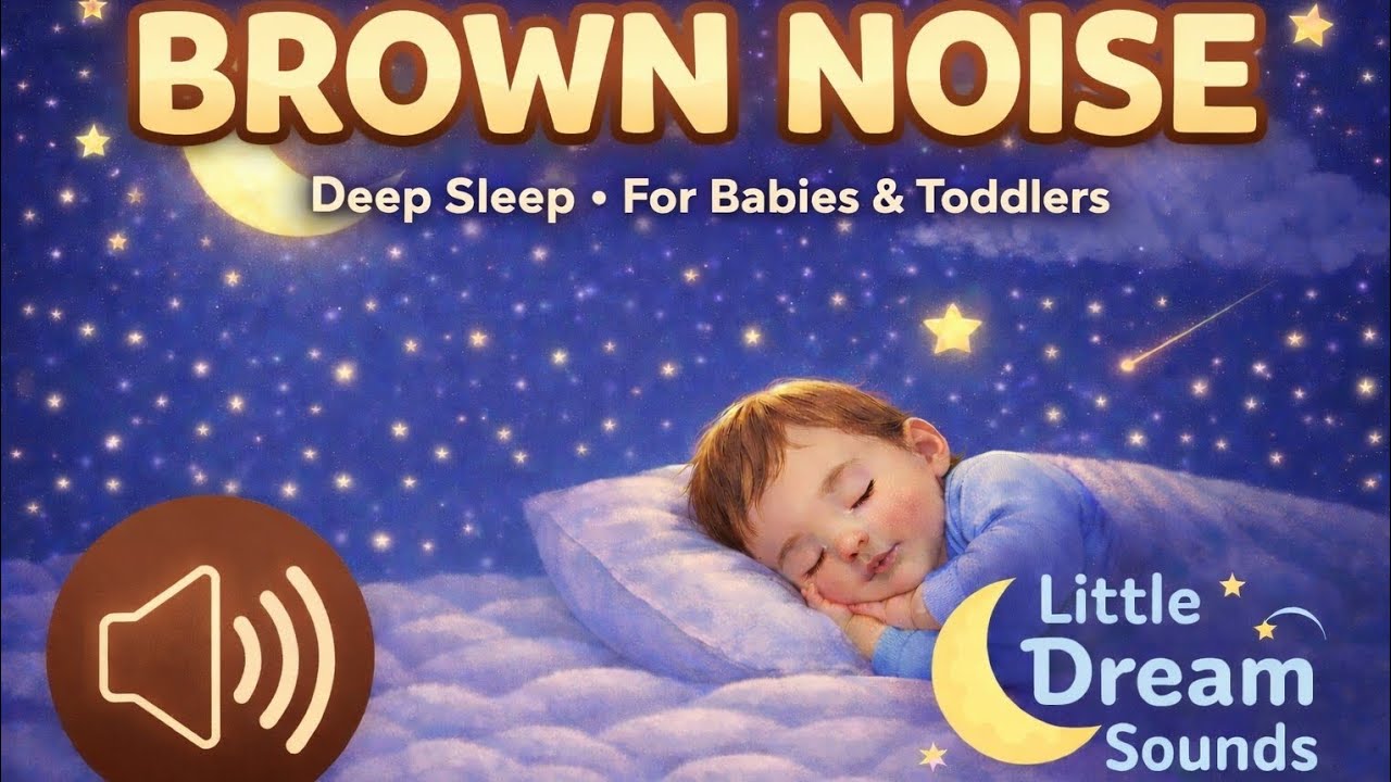 Brown Noise for Deep Sleep | Low Frequency Noise for Baby, Study & Relaxation