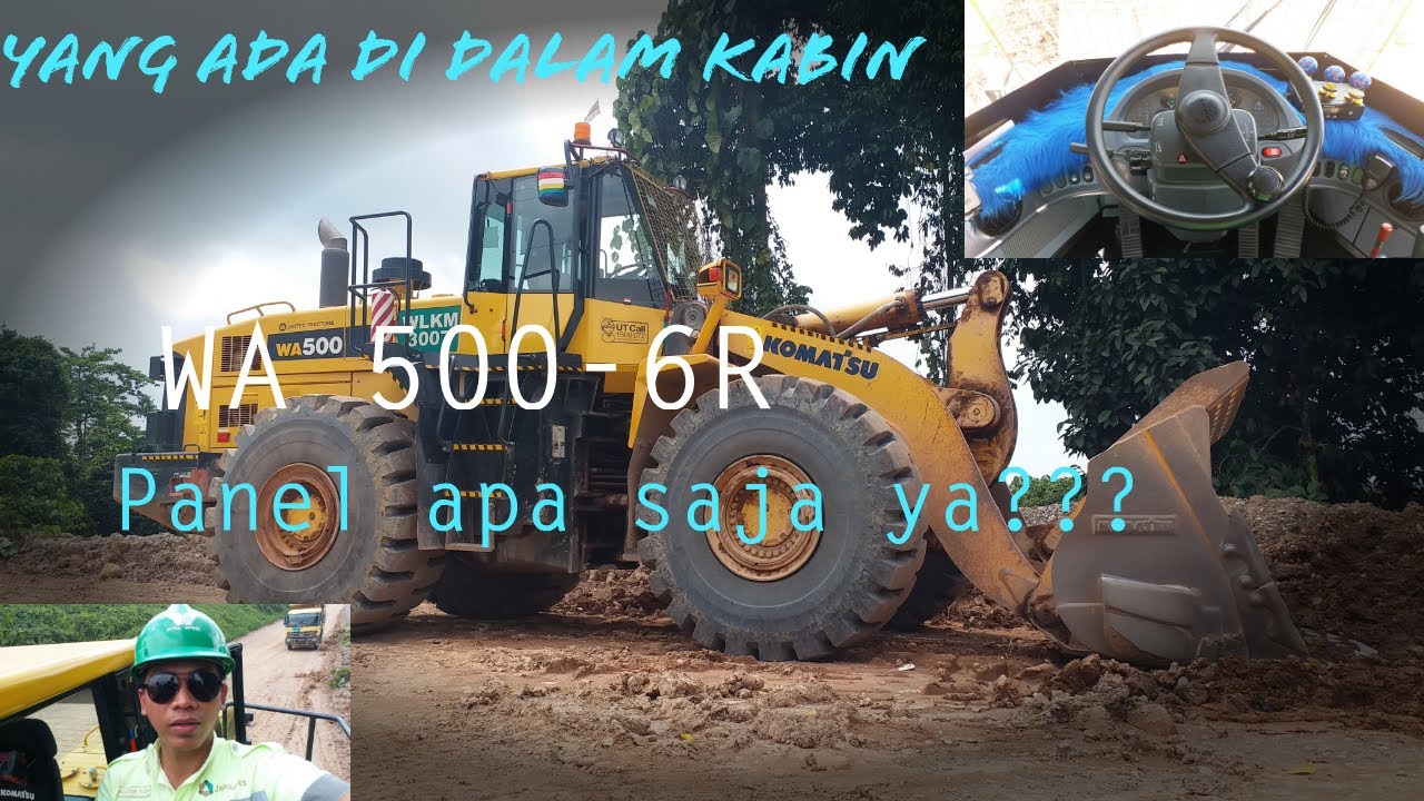 Wheel Loader Komatsu 500-6R  | Review panel dan handle (lever) yang ada dalam kabin WA 500-6R