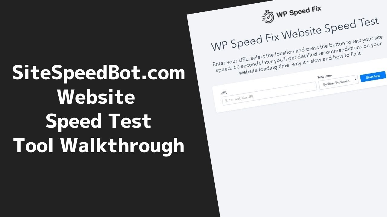 WordPress Speed Test Tool
