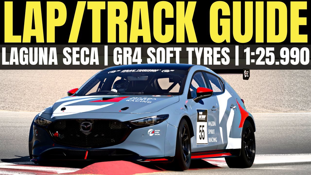Руководство по кругу/трассе GT7 Laguna Seca Gr4 Gran Turismo 7