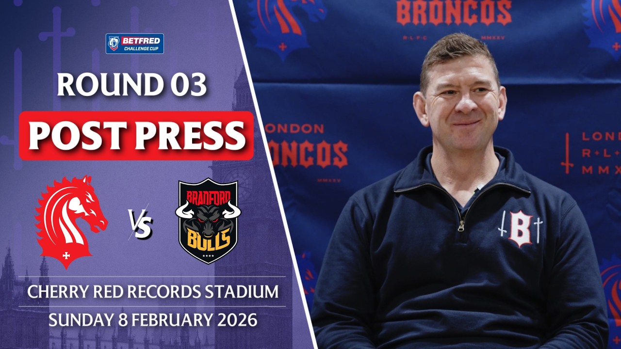 Challenge Cup London Broncos v Bradford Bulls Post Match Press Conference - Jason Demetriou
