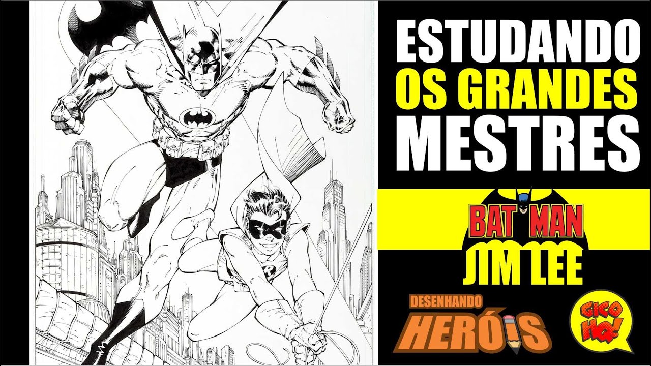 BATMAN & ROBIN POR JIM LEE! ESTUDANDO OS GRANDES MESTRES!
