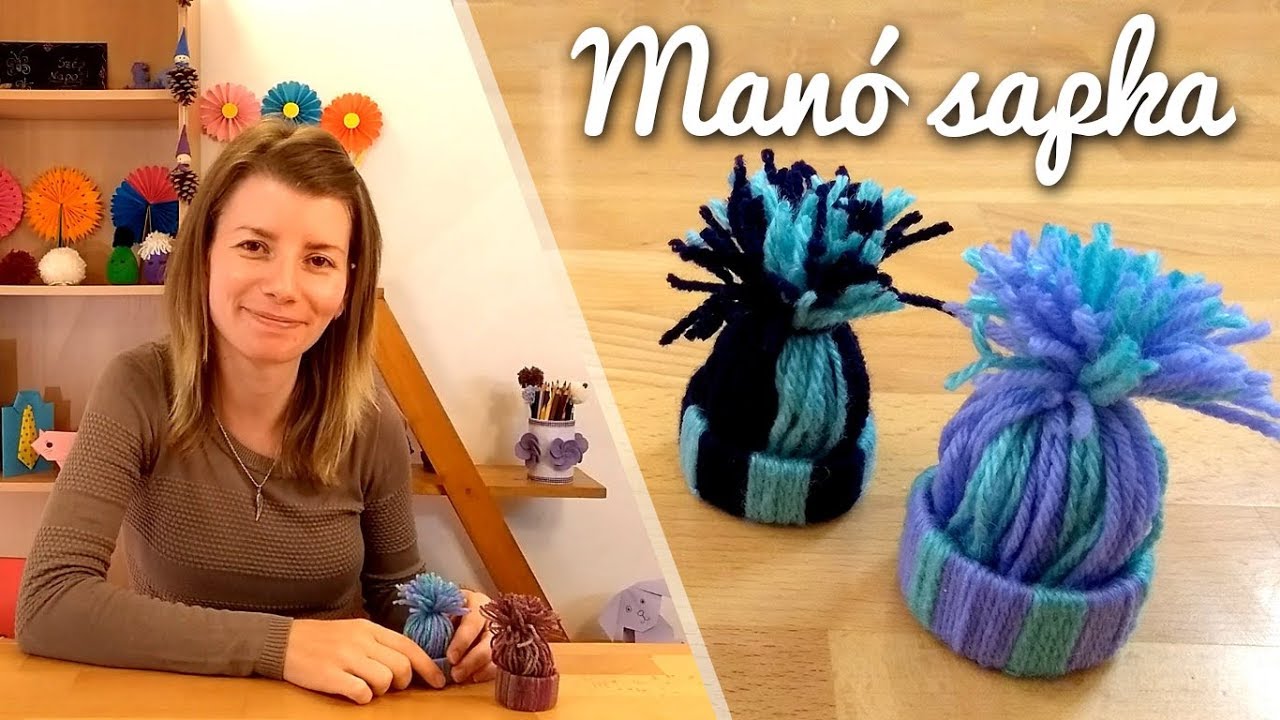Manó sapka készítése fonalból | Kreatív ötletek fonalból | Manó kuckó