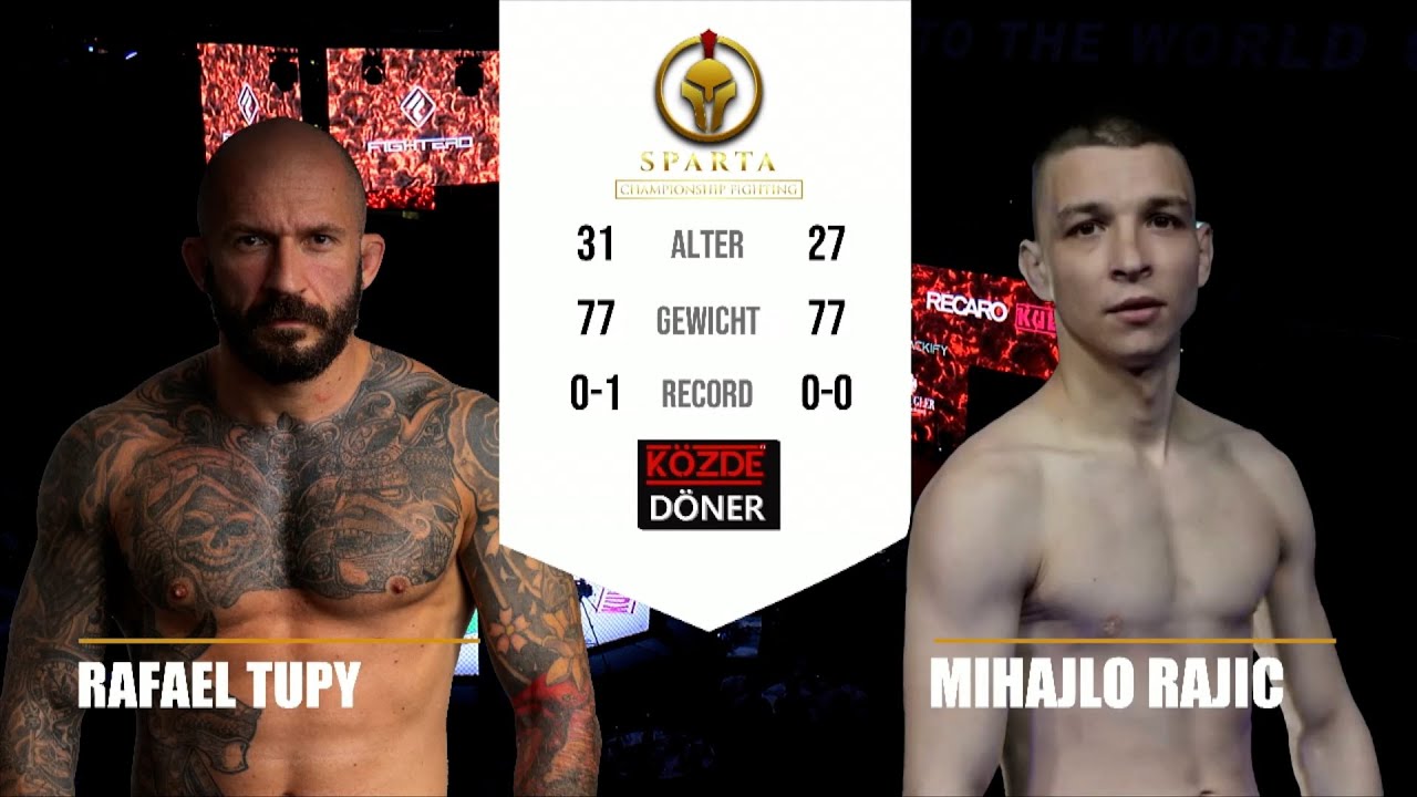 SPARTA 4.0 | Multiversum Schwechat 27.04. | RAJIC vs. TUPY - Weltergewichts-Duell 77 KG