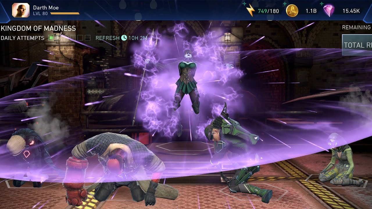 Kingdom of Madness Heroic 7 Tier 3 Clear (29.1.26) - Injustice 2 Mobile (Free to play)