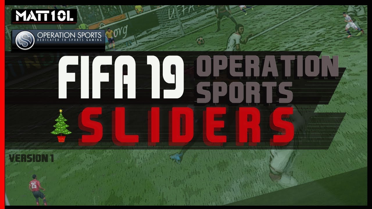 Ползунки FIFA 19 | Видео с пояснениями | Версия 1