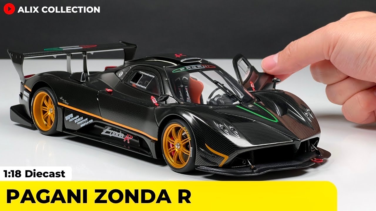 Unboxing of Pagani Zonda R 1:18 Diecast Model Car by AUTOart Signature (4K)