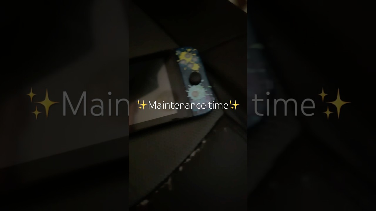 Maintenance time… 