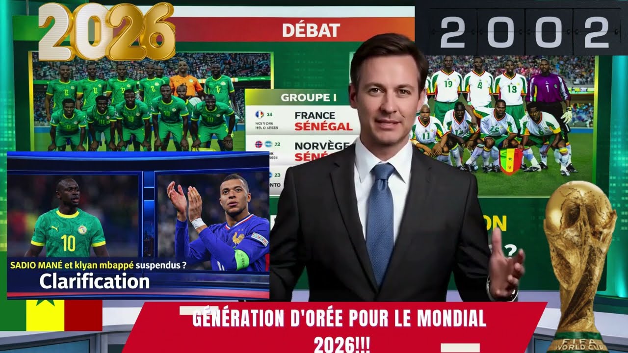 Sadio mané et klyan mbappé suspendues ? Clarification / peut on parler de génération d'orée en 2026?