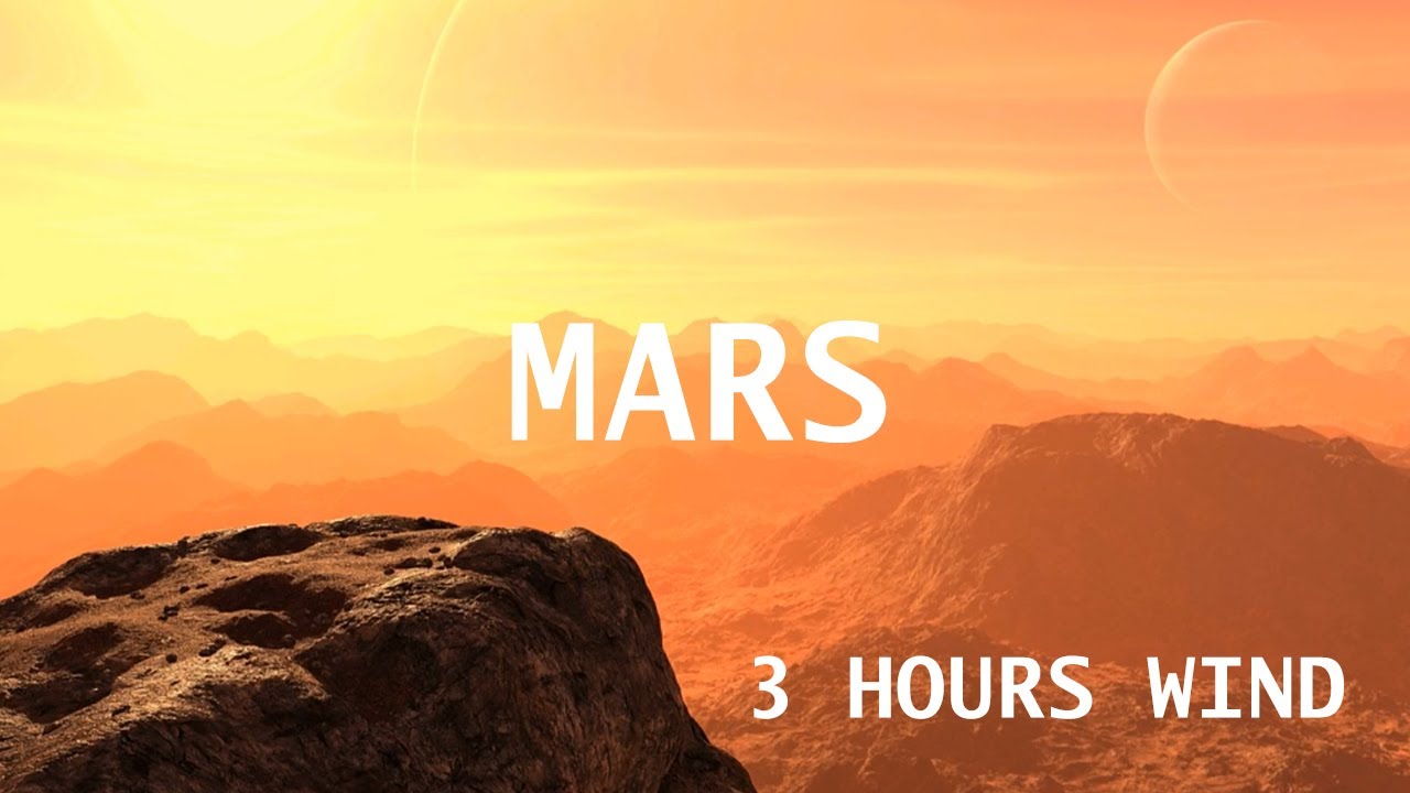 📻 Mars sounds wind 3 hours | RELAX | SLEEP | ASMR