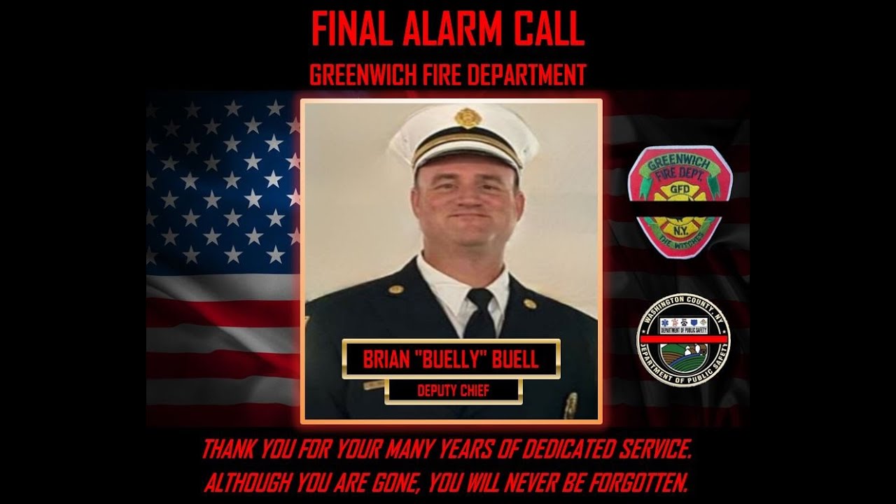 Final Alarm Call: Greenwich, NY Fire Deputy Chief Brian Buell - June 27, 2022