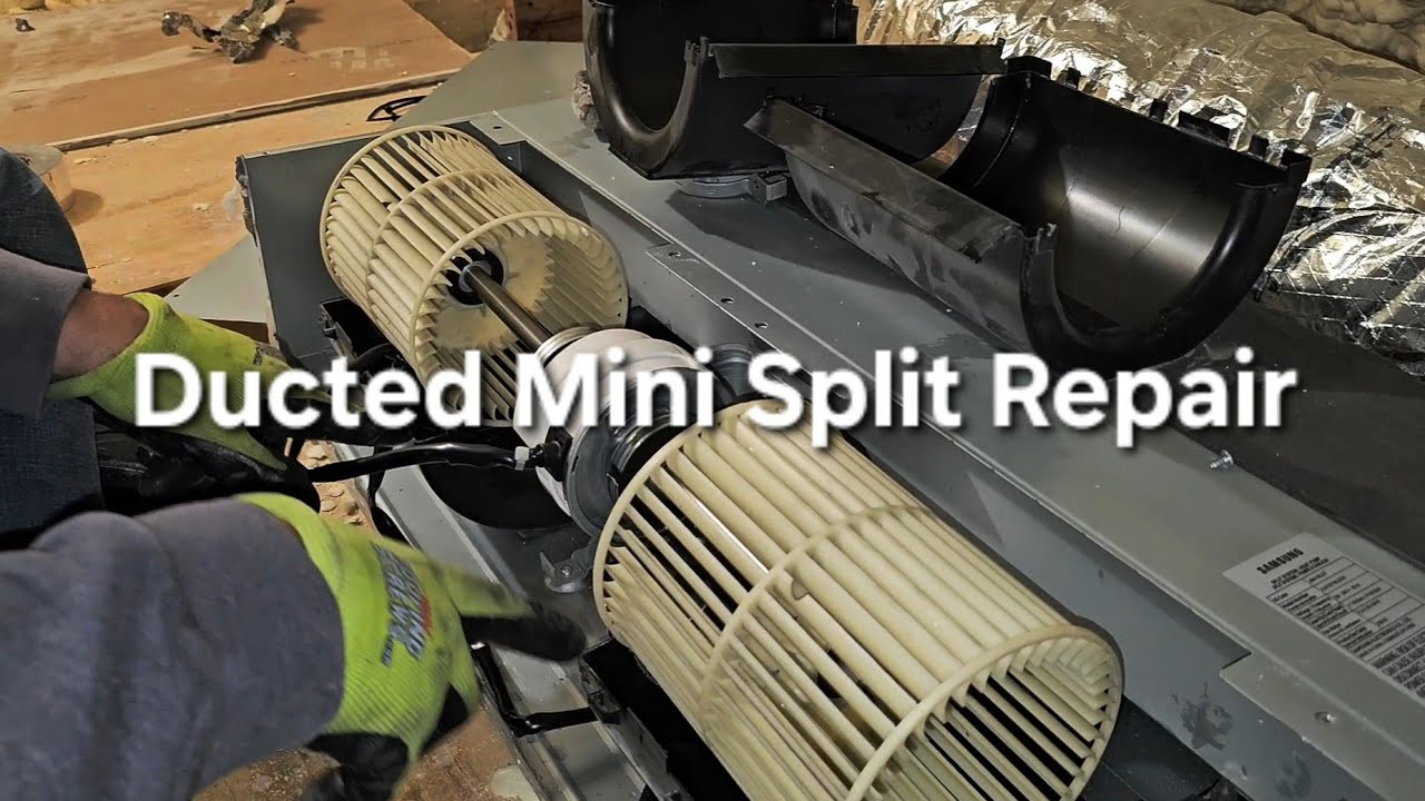 Замена двигателя воздуходувки Mini Split с воздуховодом #воздуходувка #minisplit