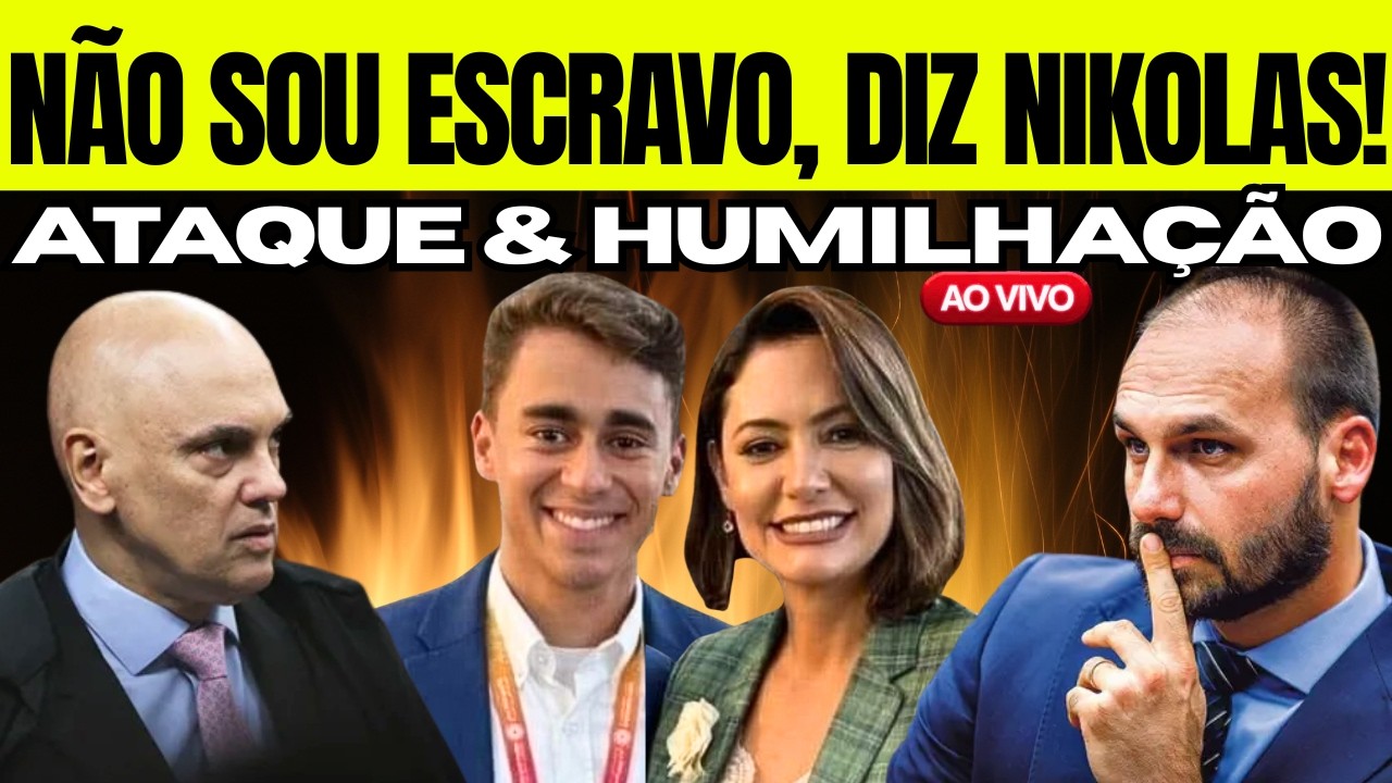 [AO VIVO] NIKOLAS FAZ FOFOCA PRA BOLSONARO! EDUARDO BOLSONARO O QUER COMO ESCRAVO E VEM INTIMAÇÃO AI