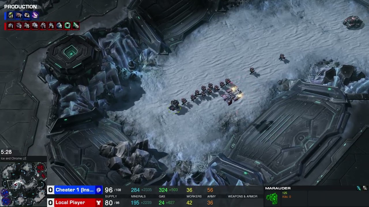 StarCraft II | Offline Replay | TvZ | MicroMachine v1.17.19 | Cheater 1 (Insane) | python-sc2 Local
