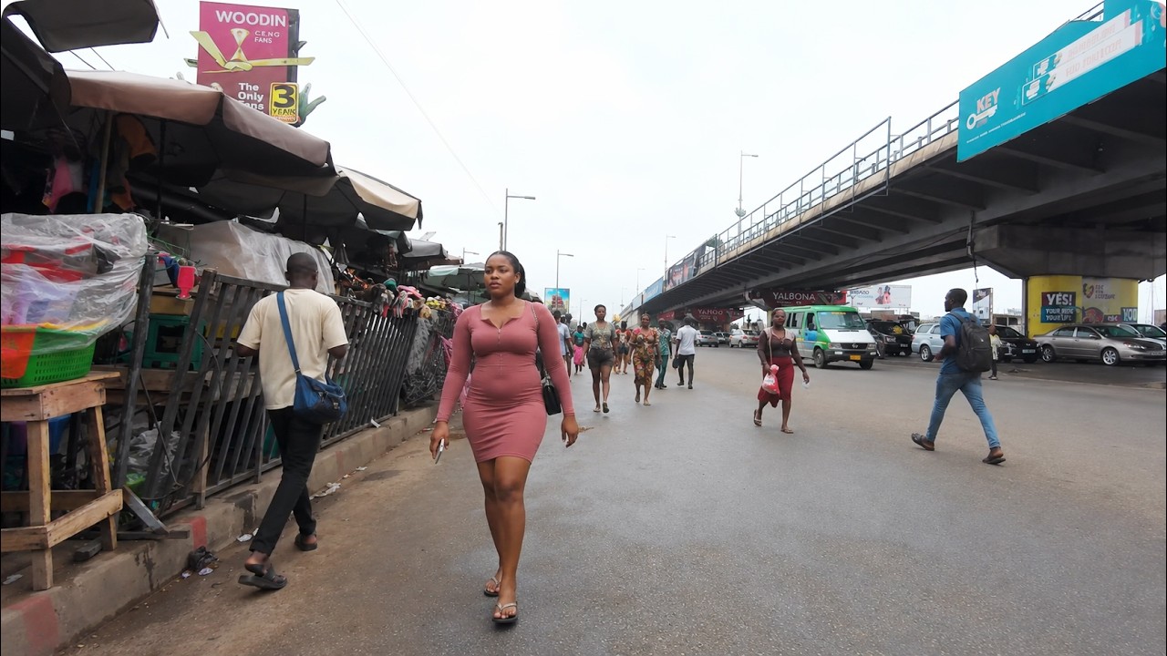 4K WALK: Kasoa Market Before the December Rush | Accra Ghana [RAW ASMR]
