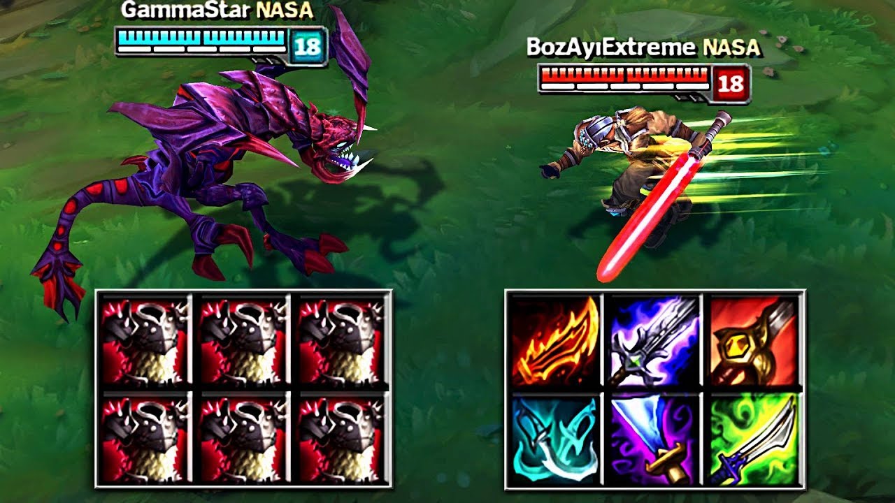 CHO'GATH vs MASTER YI FULL BUILD FIGHTS & Best Moments!