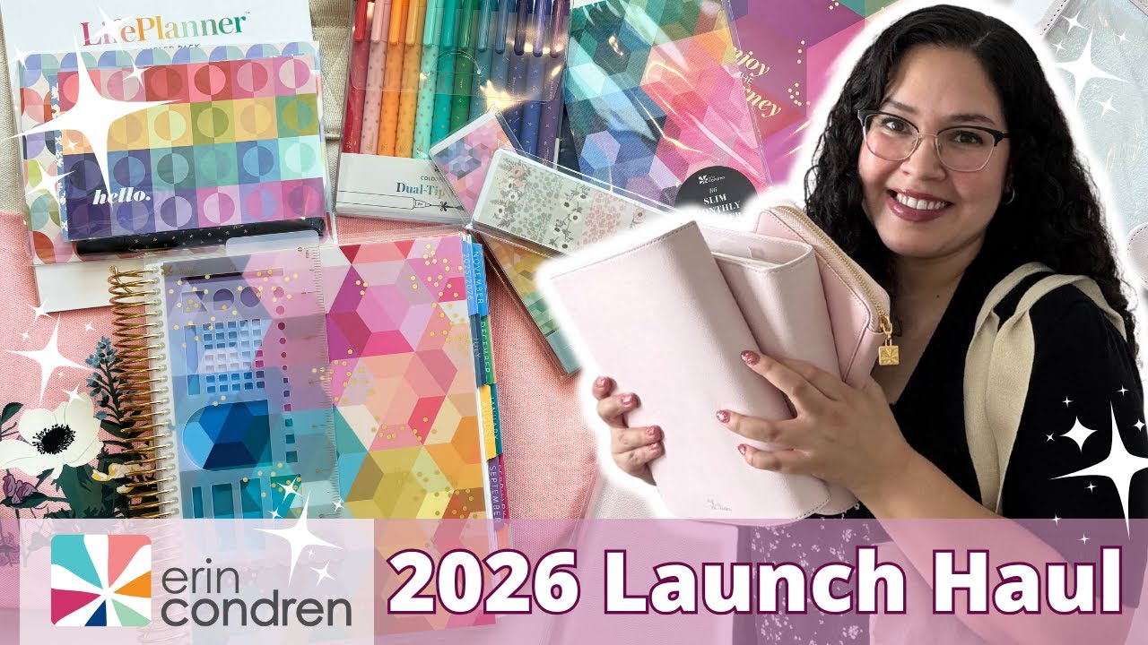 Erin Condren Launch Haul | Planners, Accessories, And More! + GIVEAWAY