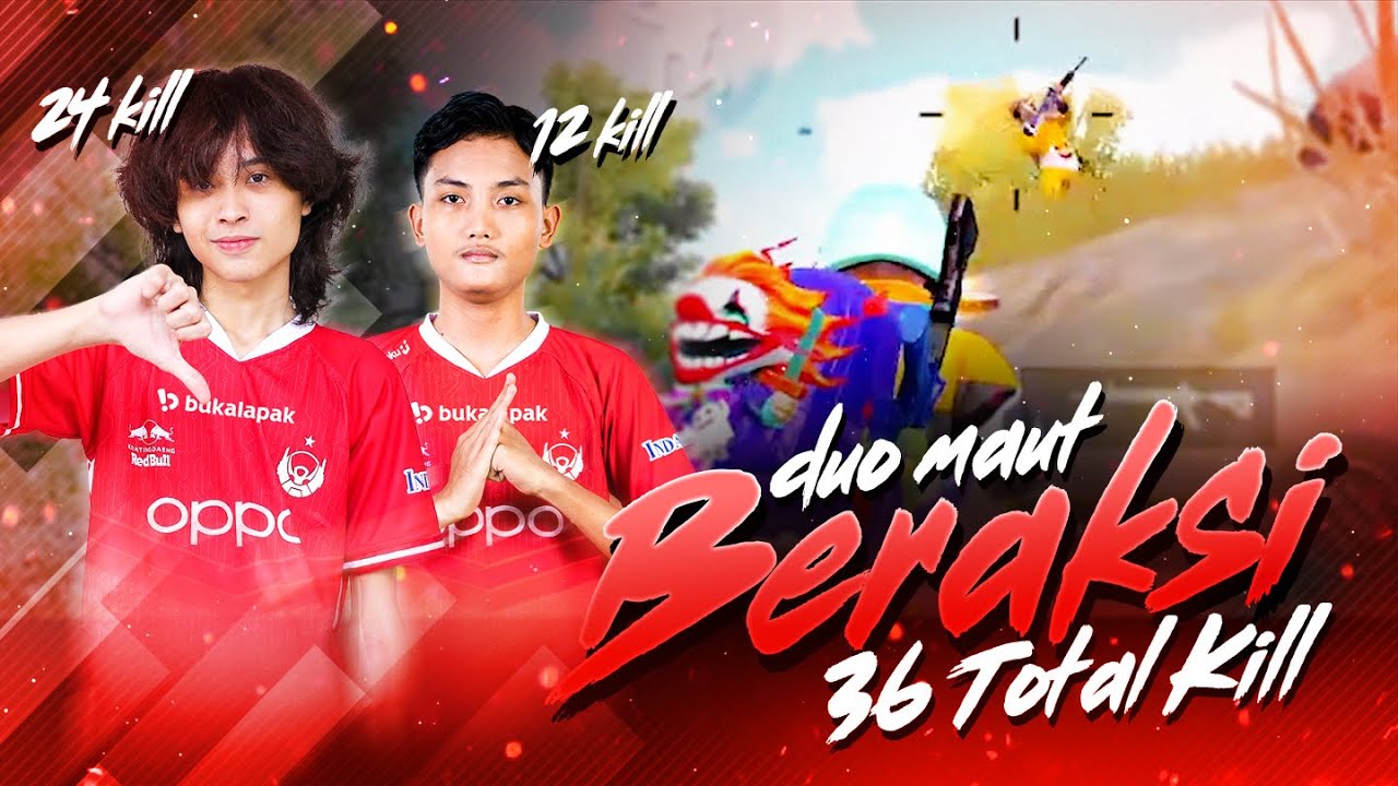 COMBO MAUT DUO RUSHER BERAKSI !! AUTO BANTAI 36 TOTAL KILL !! FT BTR RYZEN UHIGH PUBG MOBILE