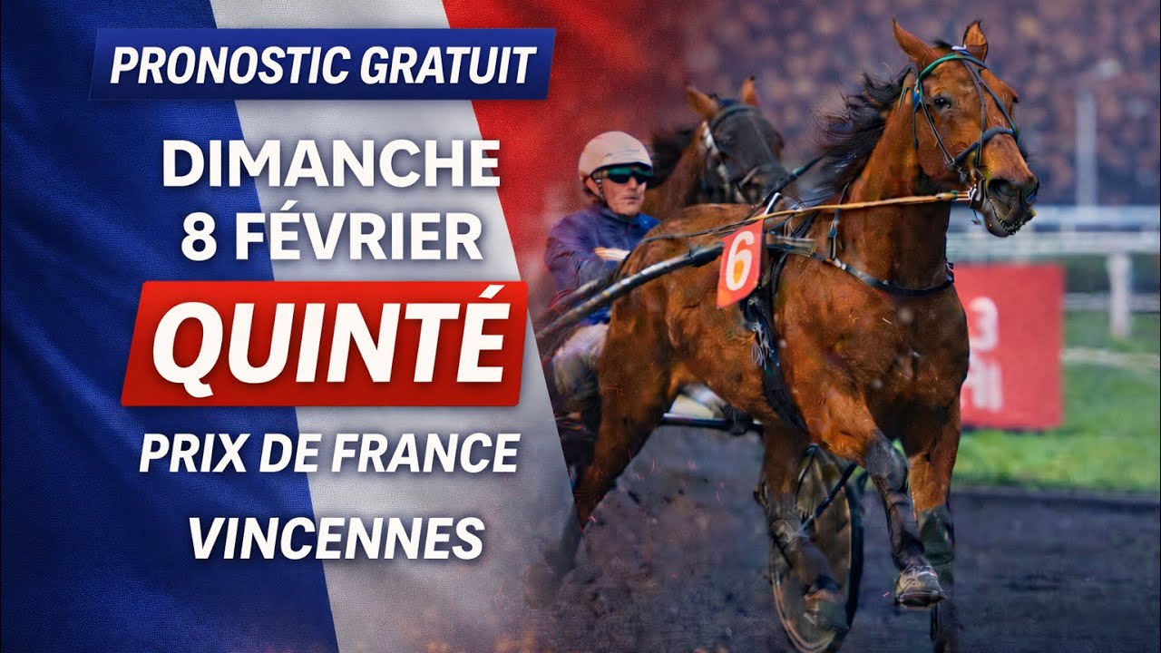 Comment gagner aux courses ? Prono Quinté Dimanche 8 Février Prix de France ! Et si … 