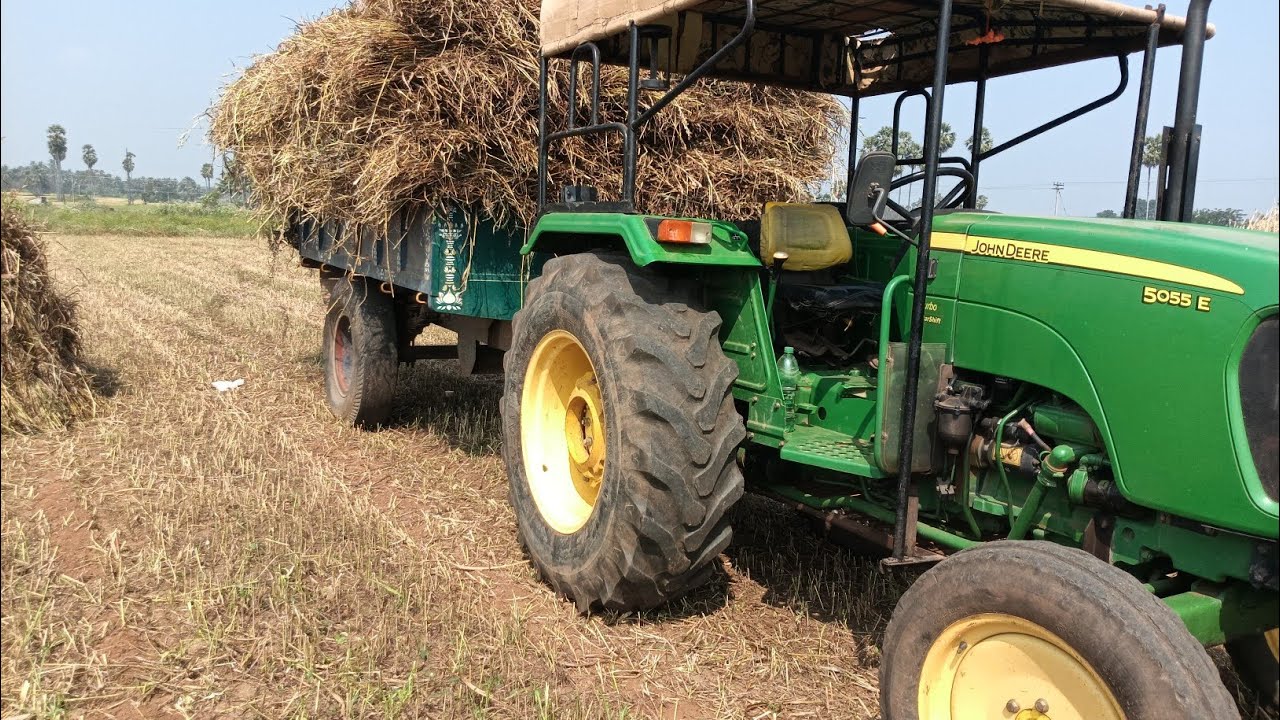 John Deere tractor|trolley performance|John Deere 5055E