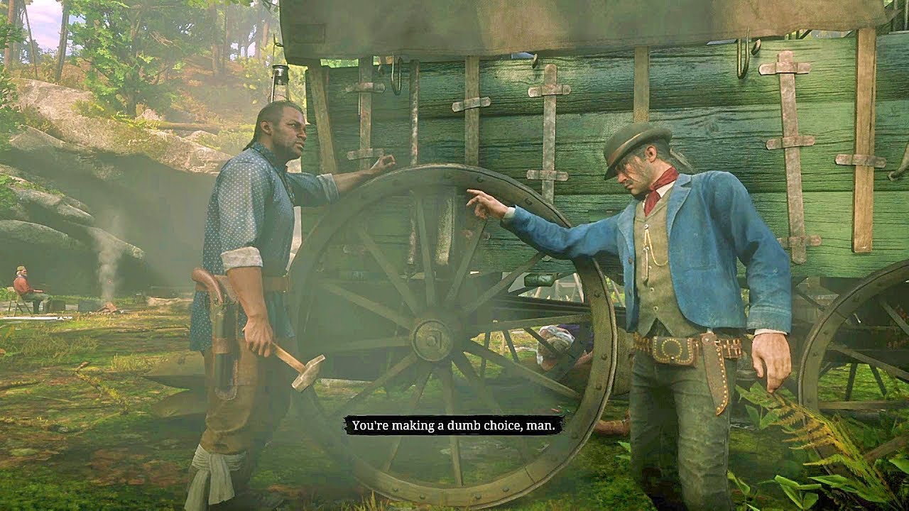 Javier Argues with the Camp [Part 1]  / Hidden Dialogue /Red Dead Redemption 2