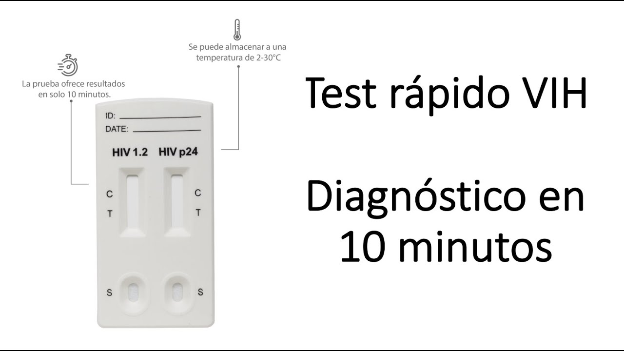 Test rápido de VIH - Resultado en 10 minutos
