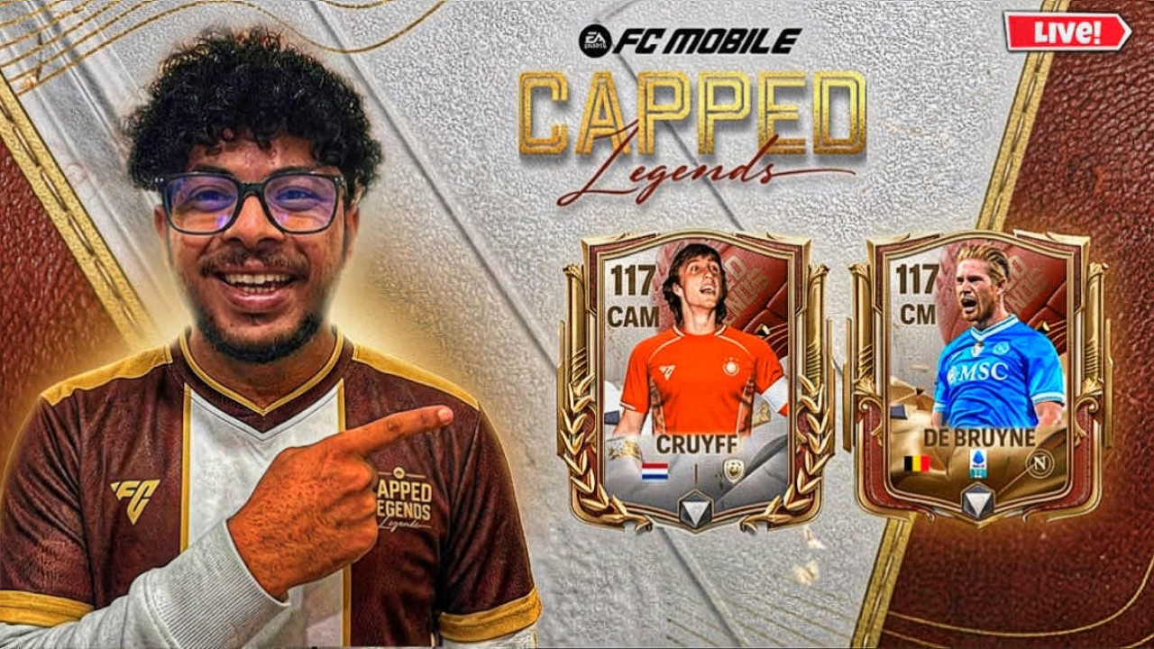 🔴 FC Mobile LIVE || CRUYFF & DE BRUYNE ☠️ || CAPPED LEGENDS 🔥 SNEAK PEAK || F2P KE SAATH GHACHARR