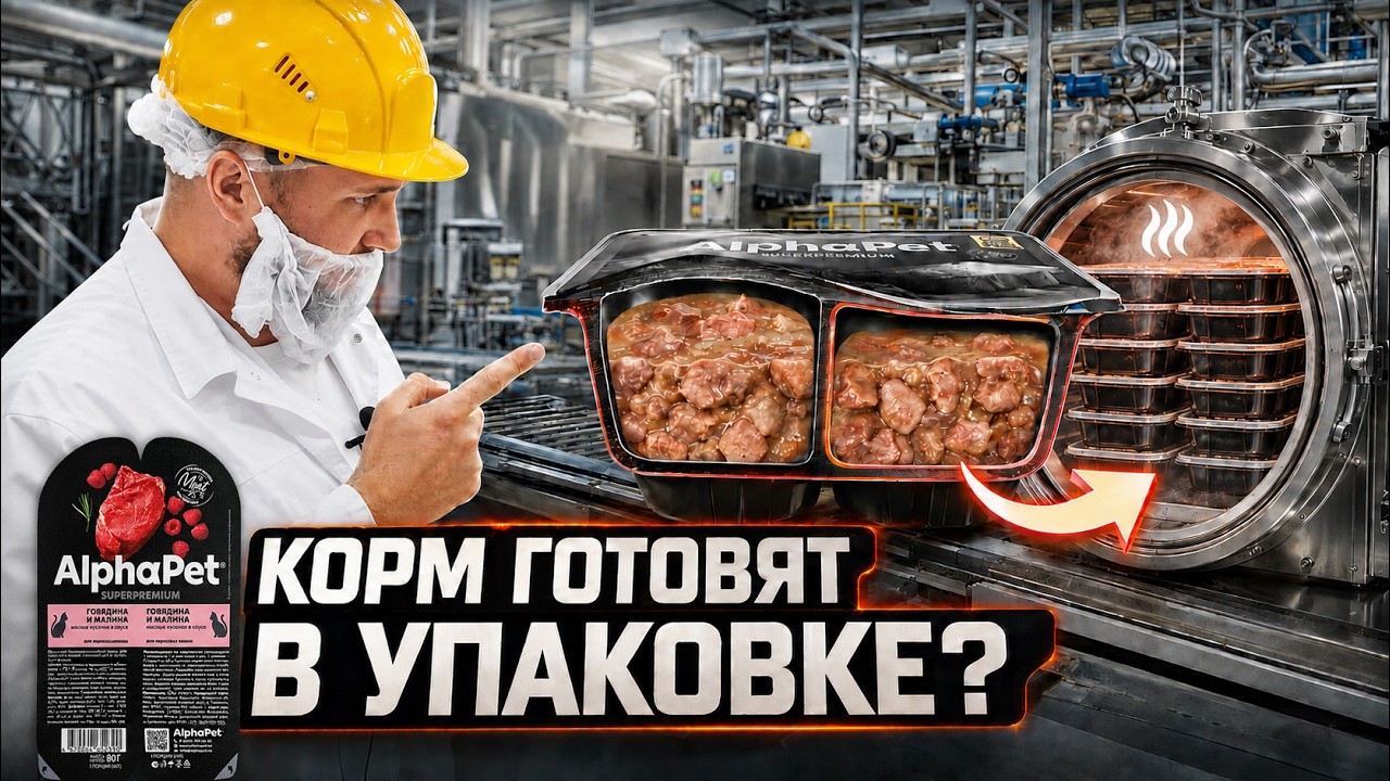 Экскурсия на завод AlphaPet | Какое мясо в корме? | Как делают влажный корм AlphaPet и WoW