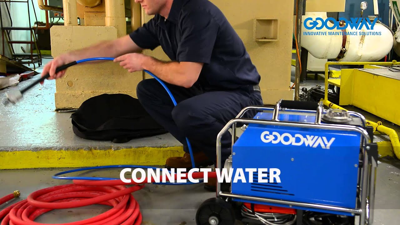 Chiller Tube Cleaner - Goodway RAM-PRO-XL Tube Cleaner Featuring TubeGuard Technology