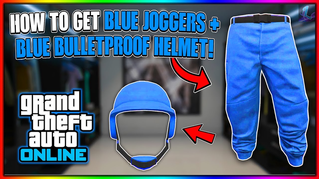 GTA 5 HOW TO GET BLUE JOGGERS AND BLUE COLORED BULLETPROOF HELMET! *AFTER PATCH 1.70* | GTA Online